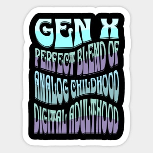 Gen X Sticker